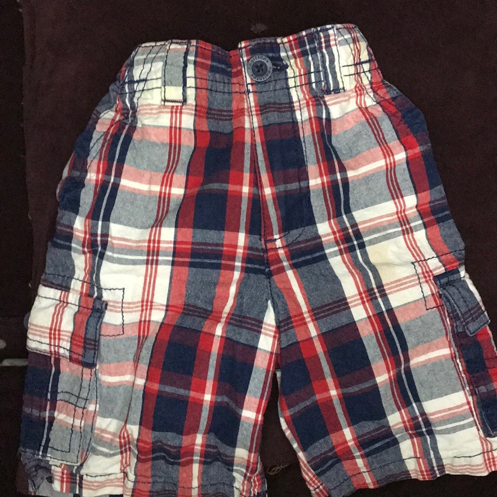 Size -4T plaid shorts